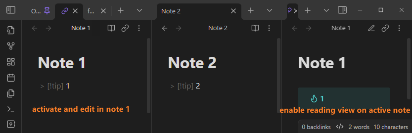 Viewing note in side-by-side mode; how to create a NEW note and have it  replace the current view instead of opening a new tab? - Help - Obsidian  Forum