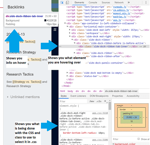 Element Inspector Tool Hover