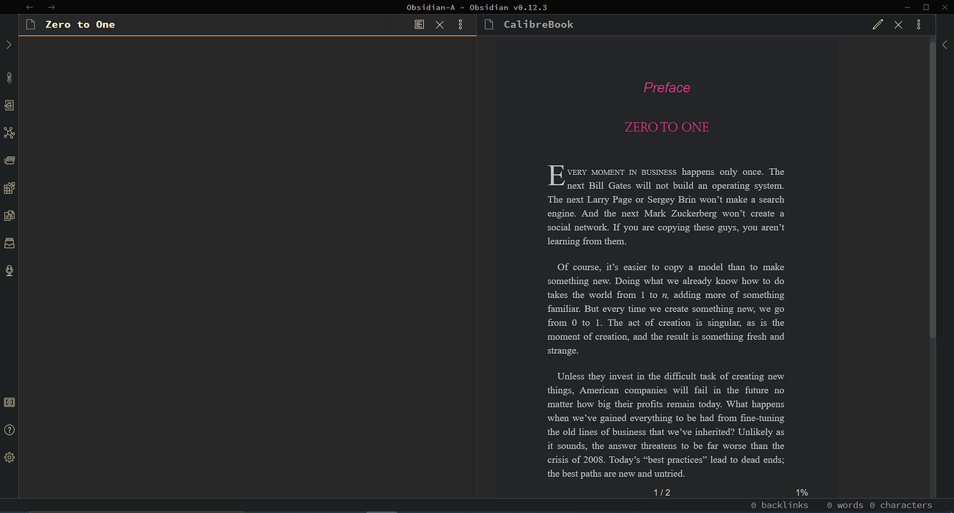 Workflow : Reading Ebook(epub, mobi, azw, etc ) in Obsidian - Share ...