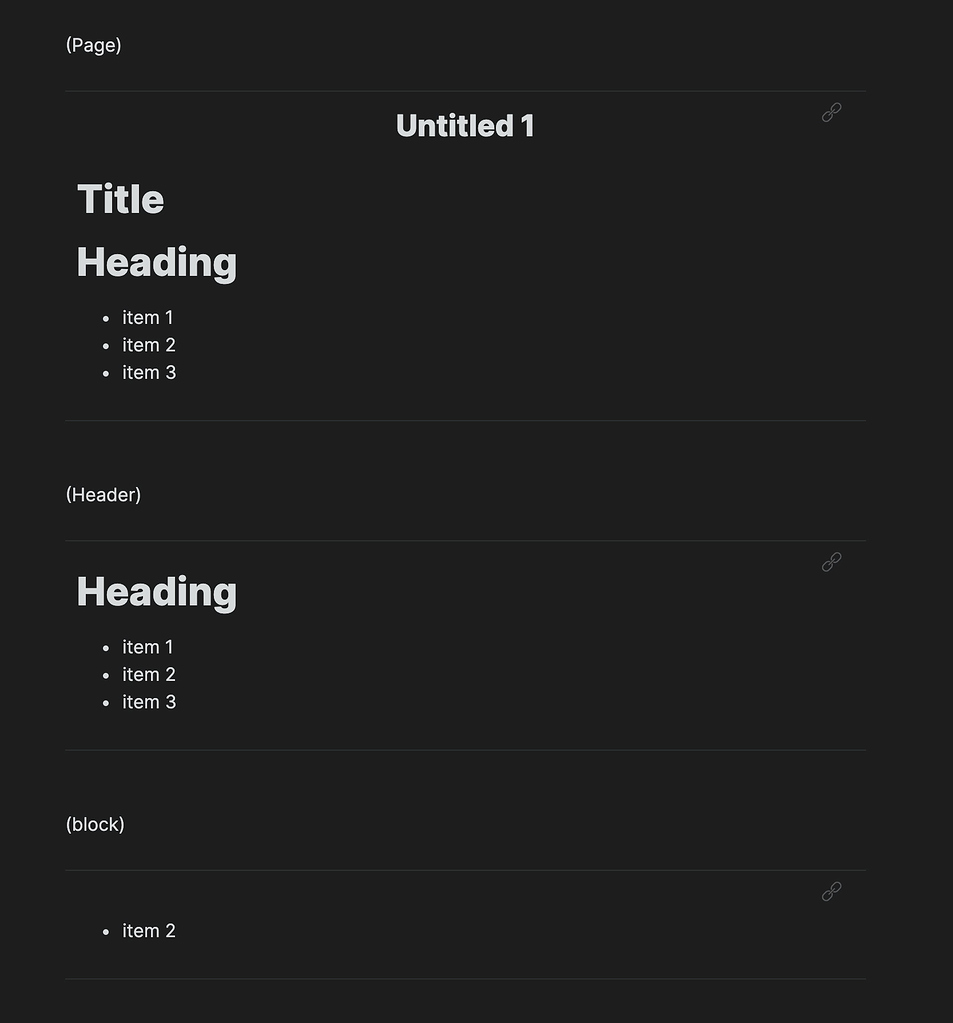 CSS classes for each embed type (page, heading, block) - Feature ...