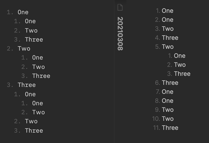 Obsidian-Numbered-List-Indent