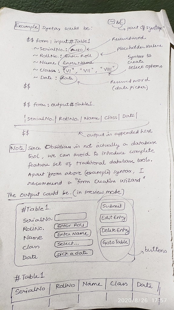 Form and Database Table Plugin - Plugins ideas - Obsidian Forum