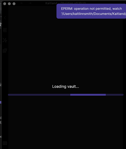 Obsidian Screenshot Loading Vault