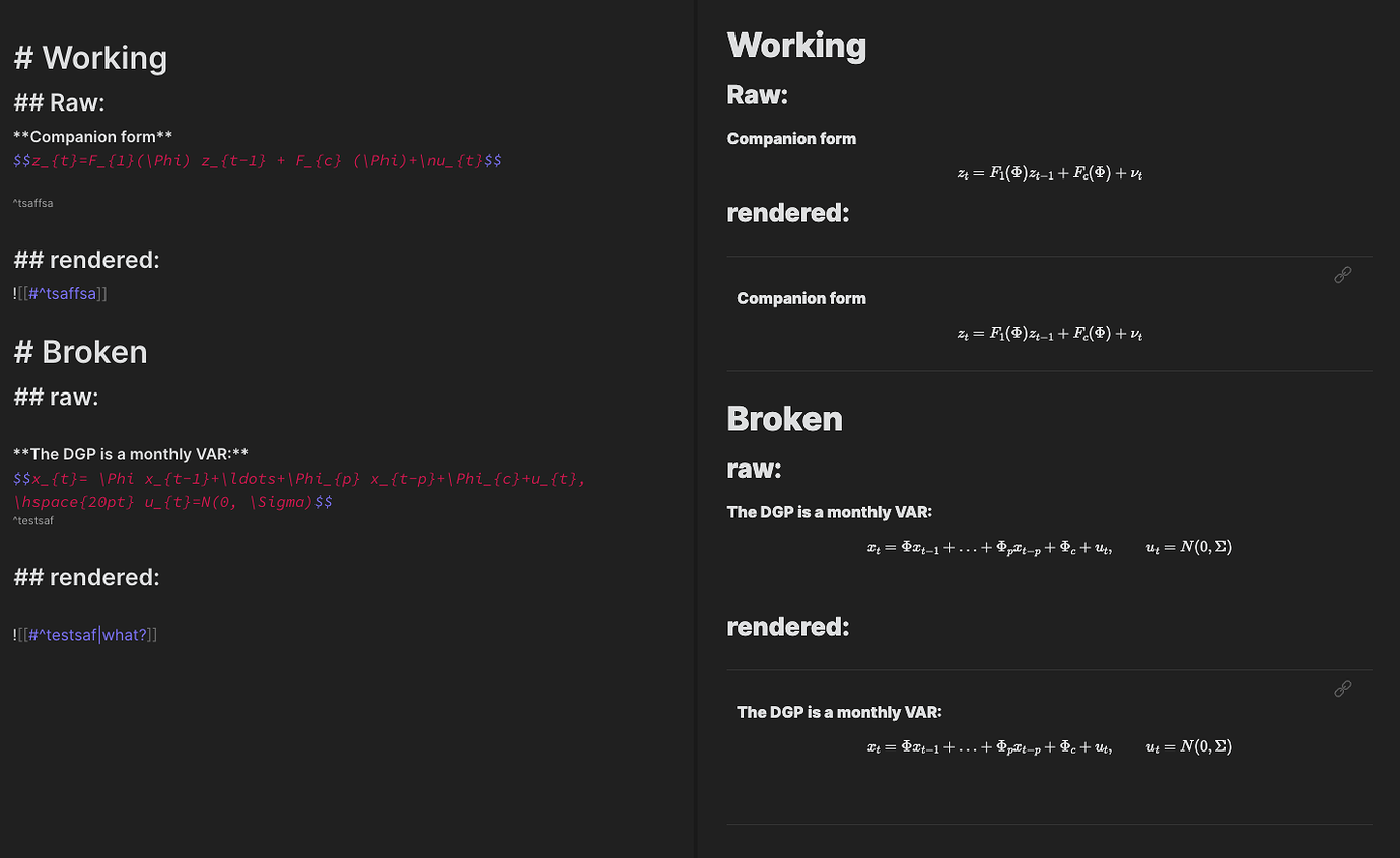 Block referencing with a equations - Basement - Obsidian Forum