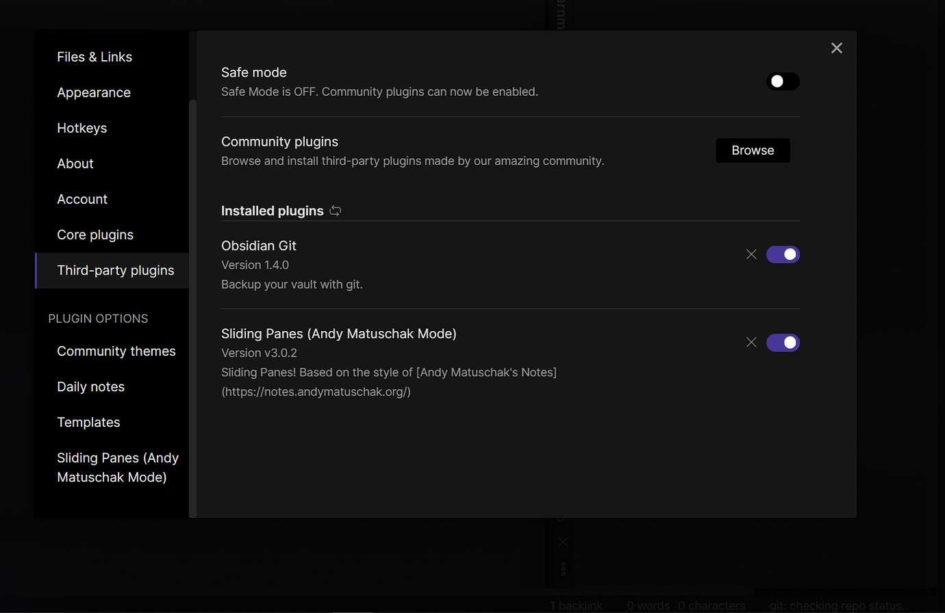 Obsidian Git - Plugin for automatic vault backup with git - Plugins ...