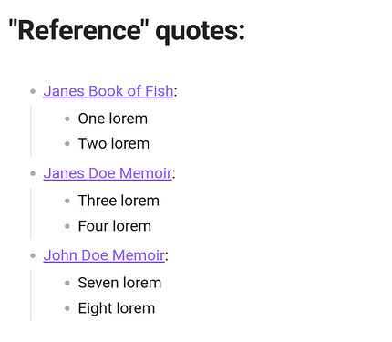 Reference quotes