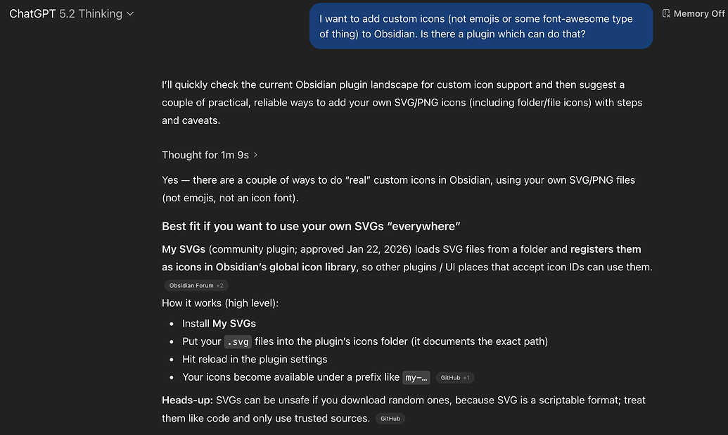 New Plugin: My SVGs - Add custom SVGs to Obsidian - Share & showcase ...