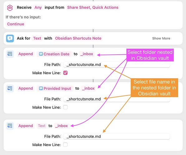 shortcuts file and folders