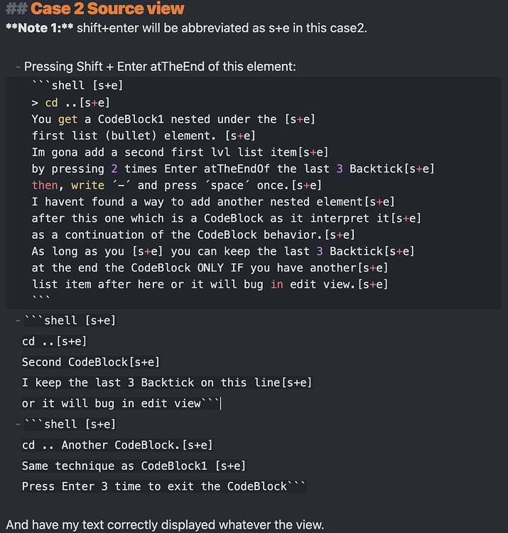 Live Preview: Better support of code blocks in lists - #34 by MadSeche ...