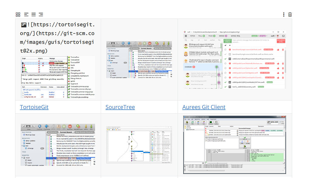 How to display texts and their corresponding thumbnails as resizable ...