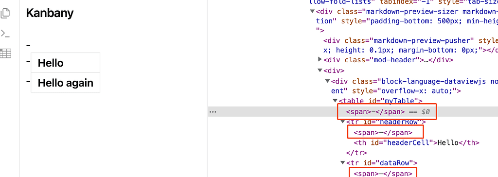 Dataviewjs seems to randomly create spans - Help - Obsidian Forum