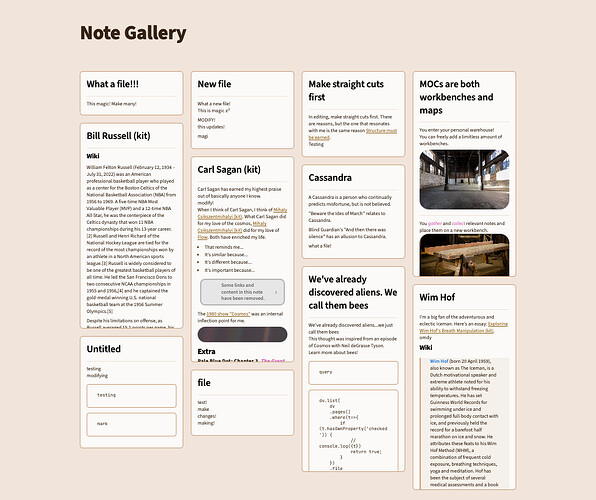 Note Gallery