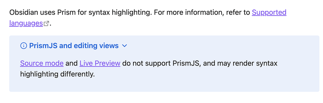 Discrepancies between Prismjs test page and Obsidian’s code blocks ...