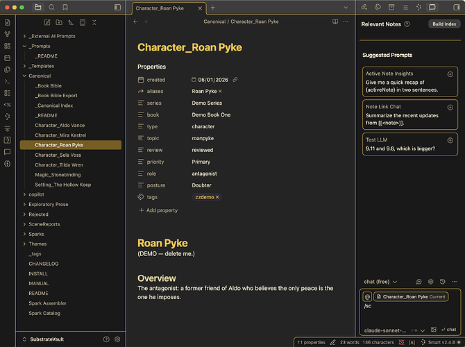 Character Page