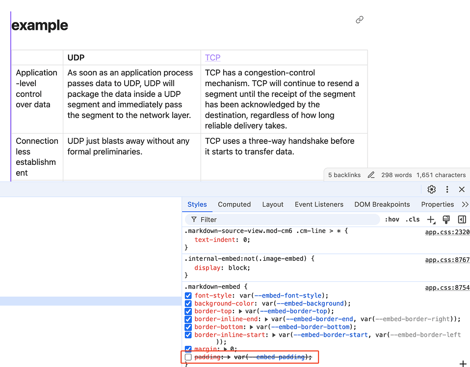 Inconsistency in auto-width of embedded table - Bug graveyard ...