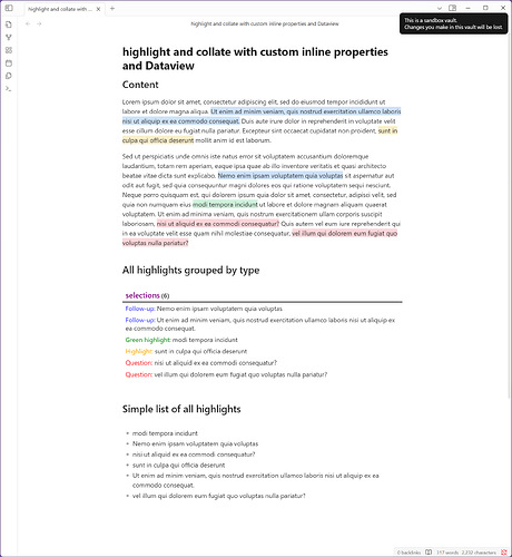 highlight and collate Screenshot 2025-04-06
