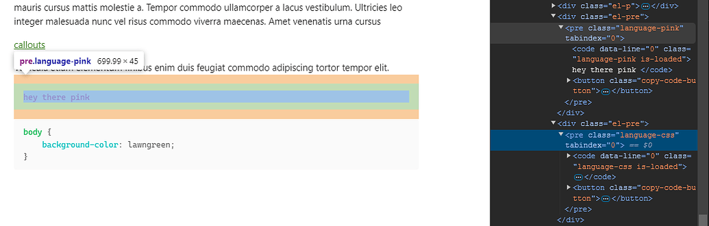 Code Block Css Style Is it possible to style code blocks in Source mode based on block's ...