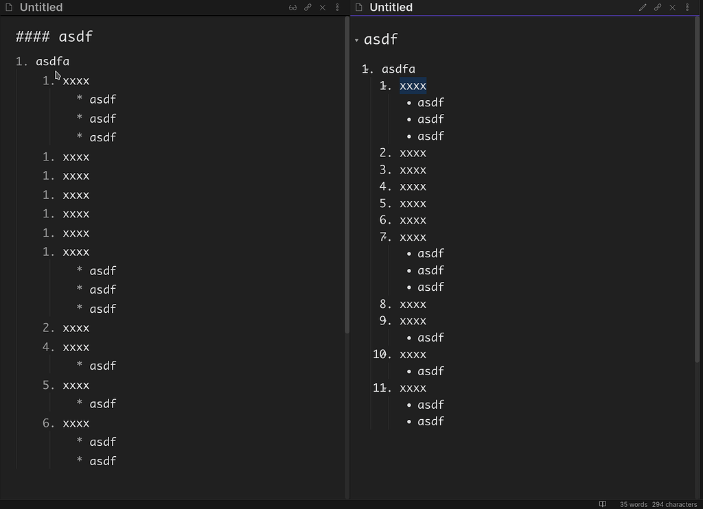 Folding indicators and enumeration list: can't click - Help - Obsidian ...