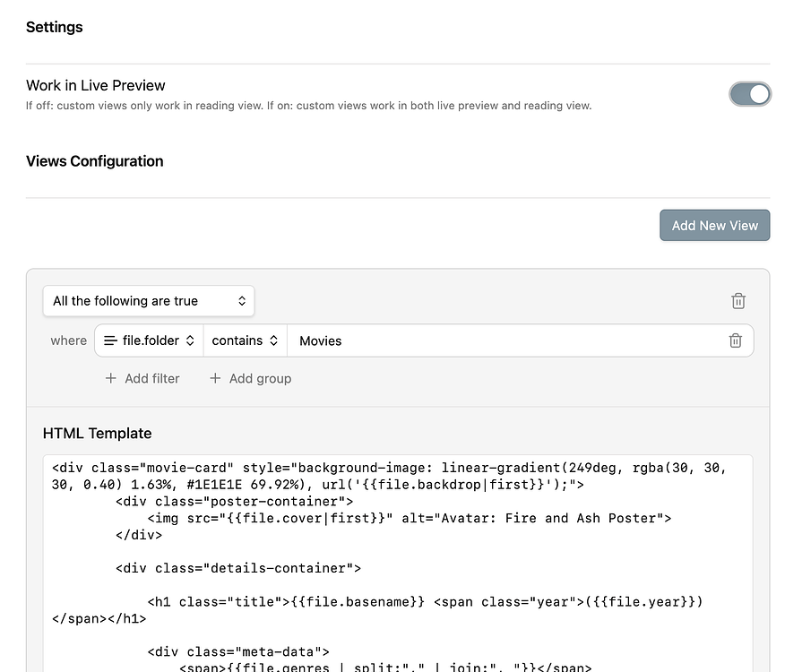 New Plugin: Custom View (Beta) - Share & showcase - Obsidian Forum