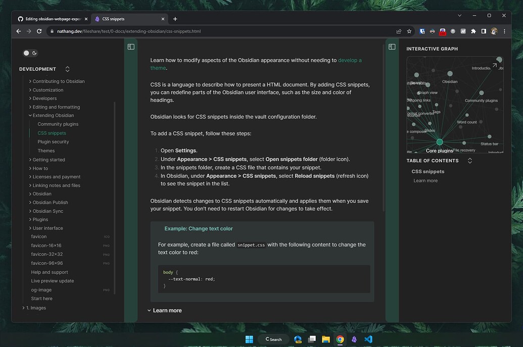 HTML Export Plugin 🎉 - Share & showcase - Obsidian Forum