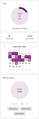 writing-goal-widget