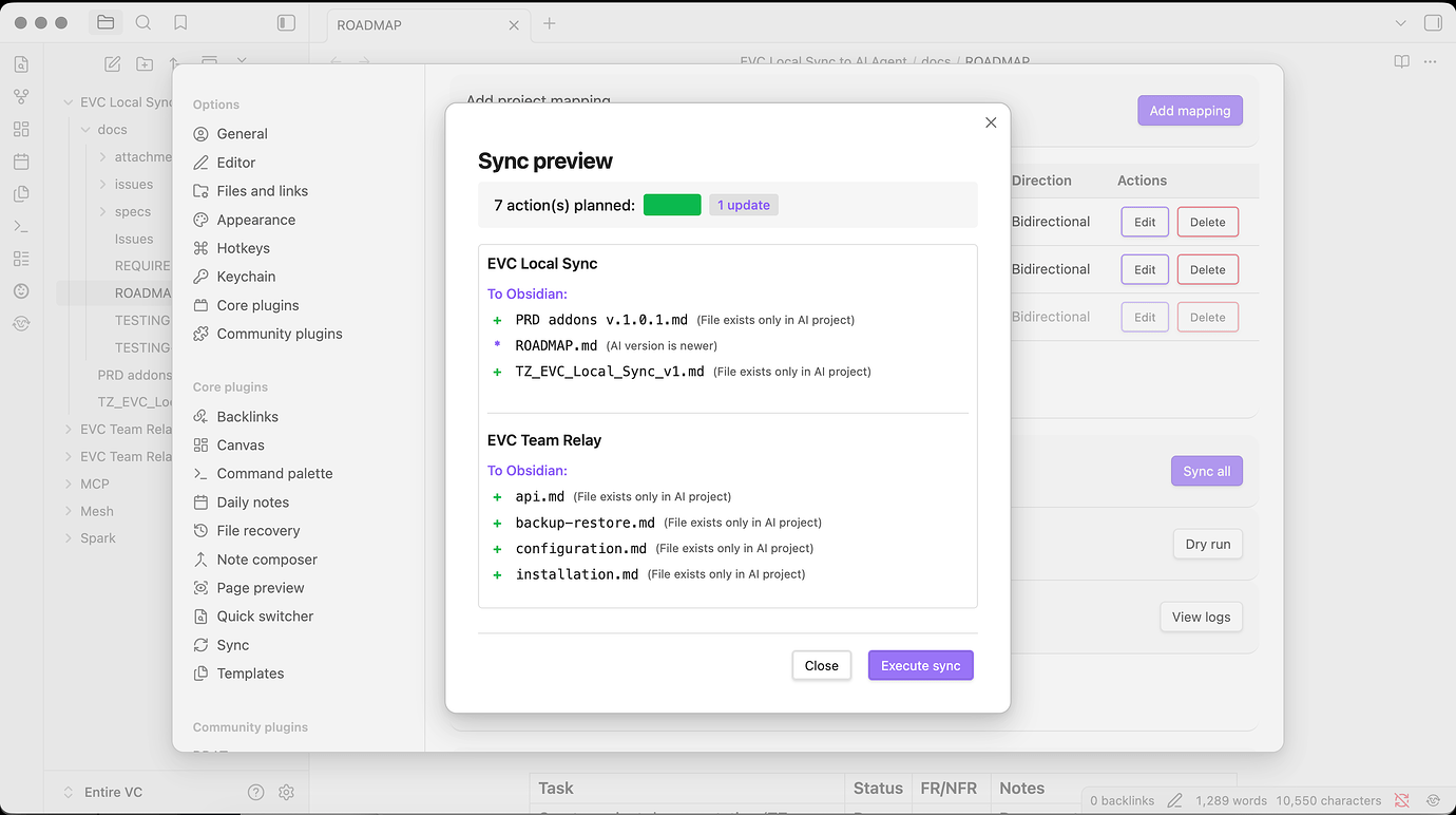 NEW PLUGIN: Local Sync - keep your AI/docs and Obsidian notes in sync ...