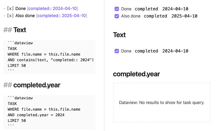 completed year