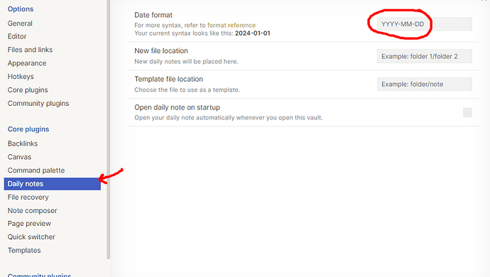 Daily-notes_Dateformat