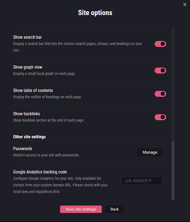 Password protection for published "garden" - Basement - Obsidian Forum