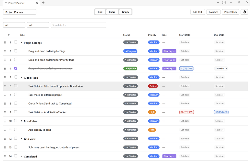 Obsidian Project Planner - Share & showcase - Obsidian Forum