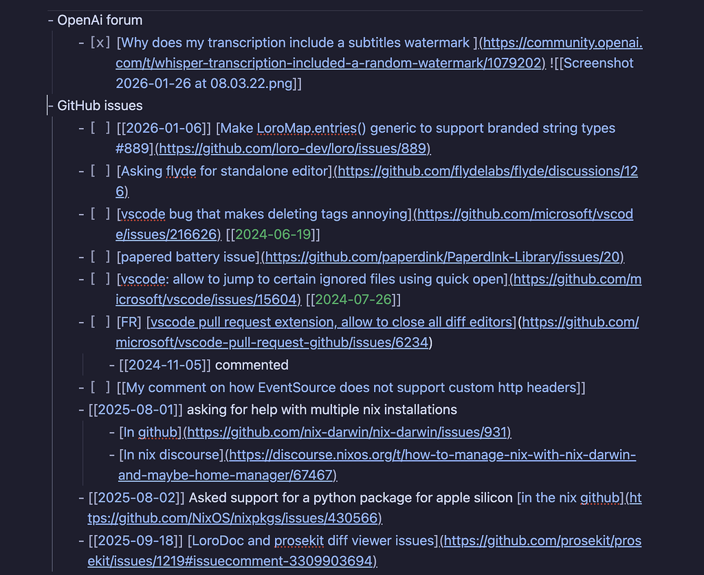 List is incorrectly nesting elements that should not be - Bug reports ...