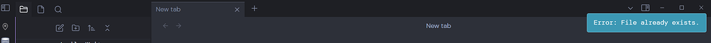 file has already existed