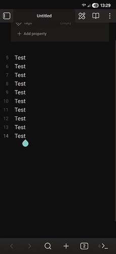 disable display under status bar
