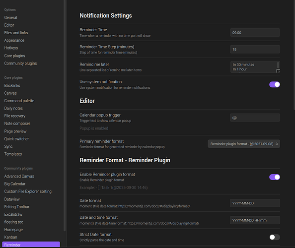 ReminderPluginSettings
