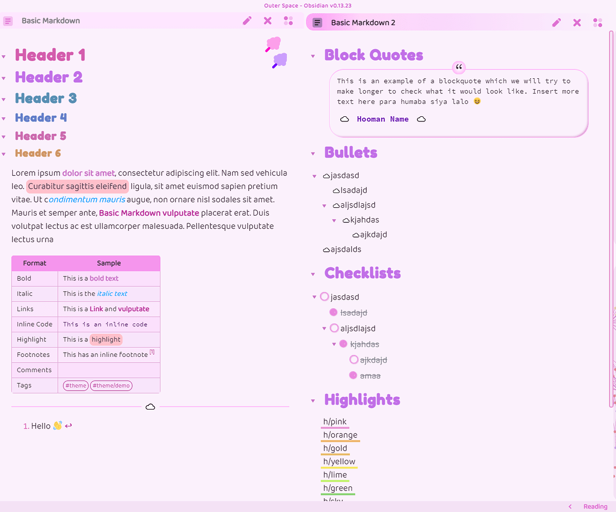 Theme Bubble Space Share & showcase Obsidian Forum