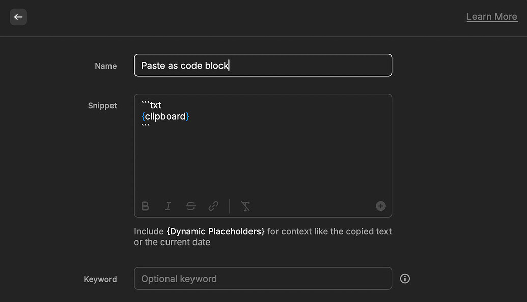 Paste as code block - Feature requests - Obsidian Forum