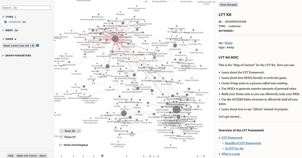 Share the graph view and notes as HTML page for free with ...