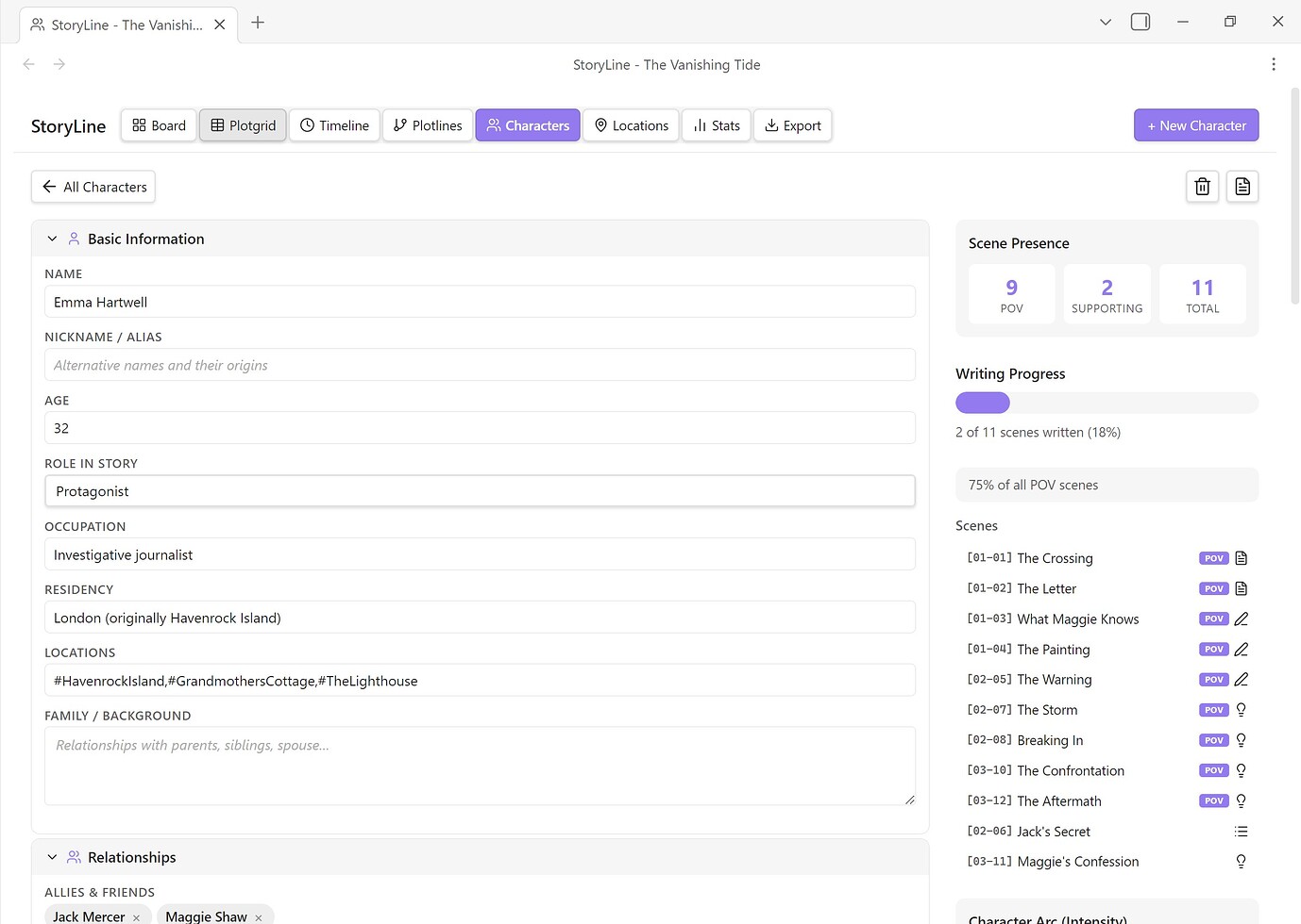 Plugin: StoryLine - Obsidian plugin for writers - Plugins - Obsidian Forum