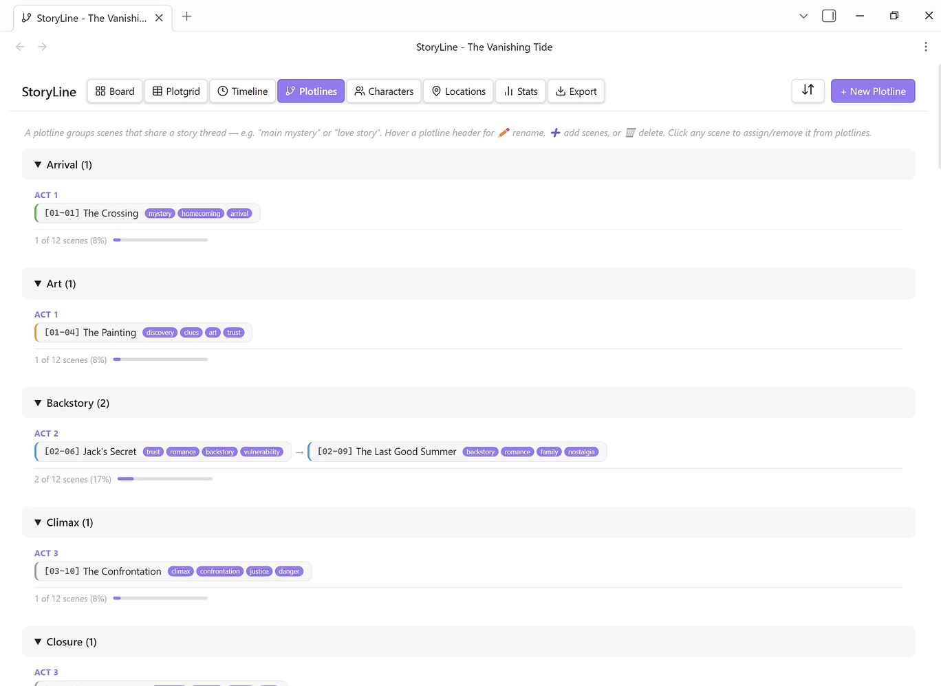 Plugin: StoryLine - Obsidian plugin for writers - Plugins - Obsidian Forum