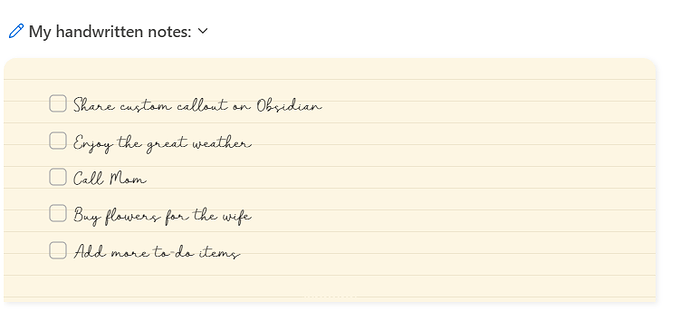 CustomCallout-Checklist
