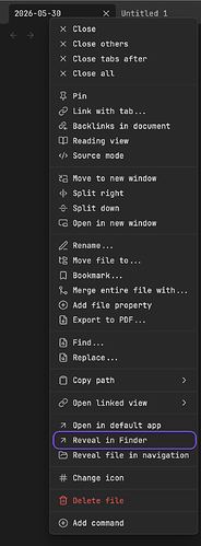 Tab right-click