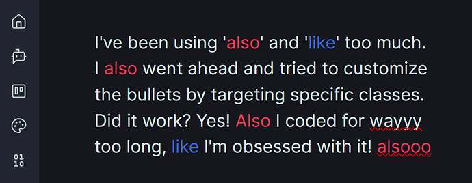 repeating words example