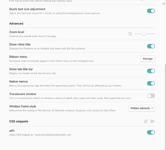 Syntax Control, Individual Scroll, Snippets