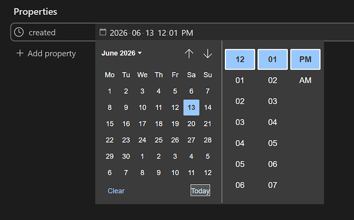 datetime picker
