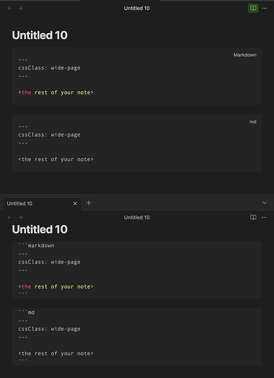 Horizontal line rendered inside codeblock - Bug graveyard - Obsidian Forum