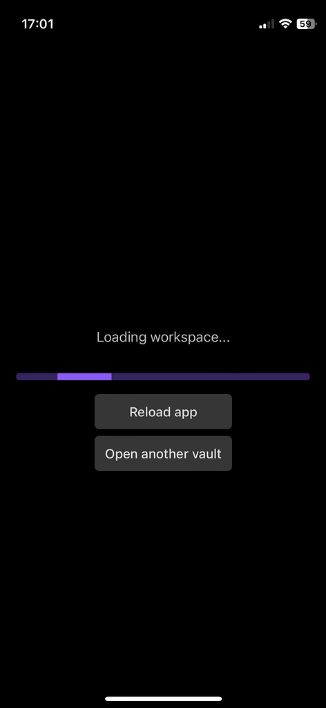 iOS not indexing/loading - Help - Obsidian Forum