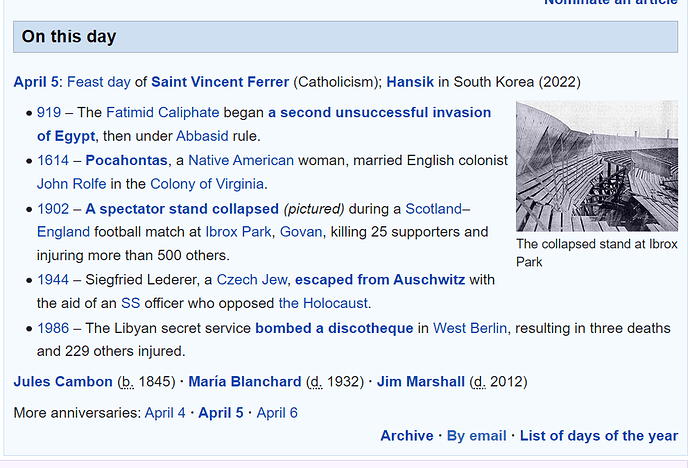 Wiki on this day