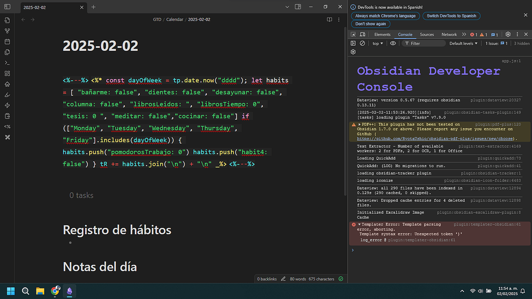 How create conditional properties in daily notes? - Help - Obsidian Forum