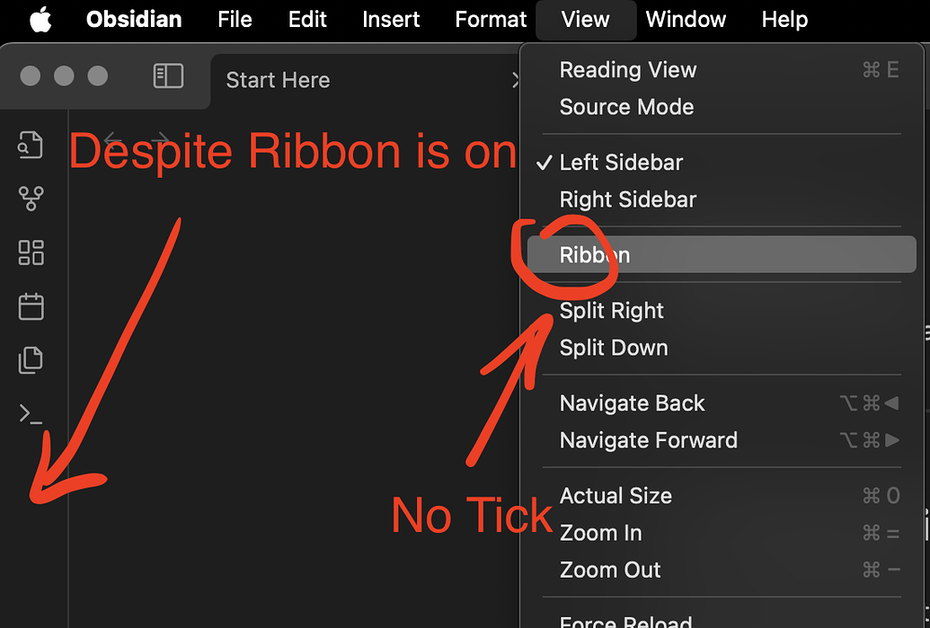 Inverted view toggles in menu bar - Bug graveyard - Obsidian Forum