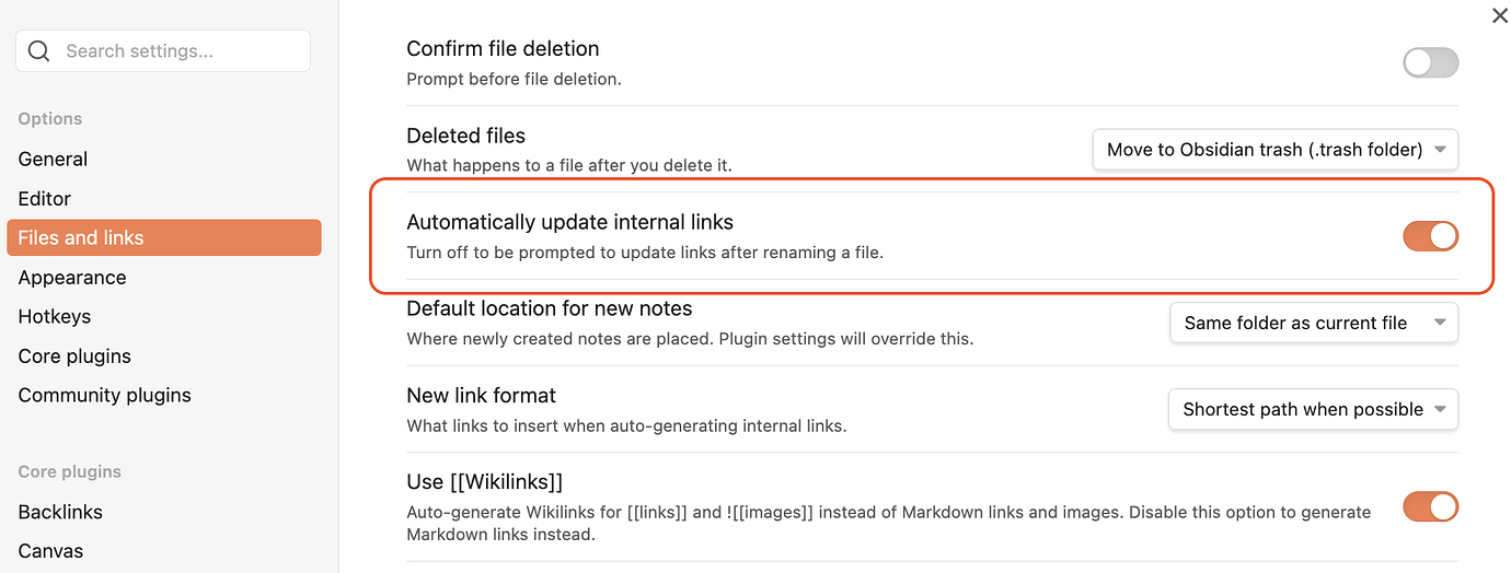 Update links - do you want to update internal links that link to this ...